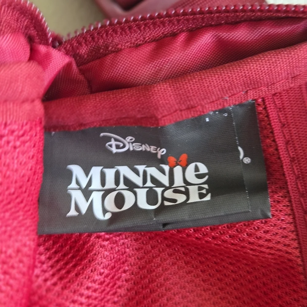 Disney Minnie Mouse Quilted Bow Detailed Velvet Waist Pack. - Picture 7 of 7